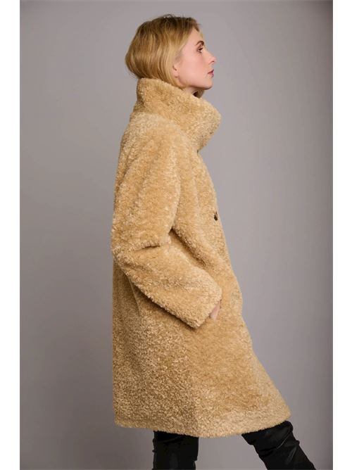 marlis cappotto in pelliccia sintetica riccia doppiopetto RINO & PELLE | MARLIS.7002310COOKIE